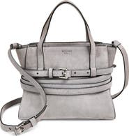 Moschino Tie Me Suede Handbag