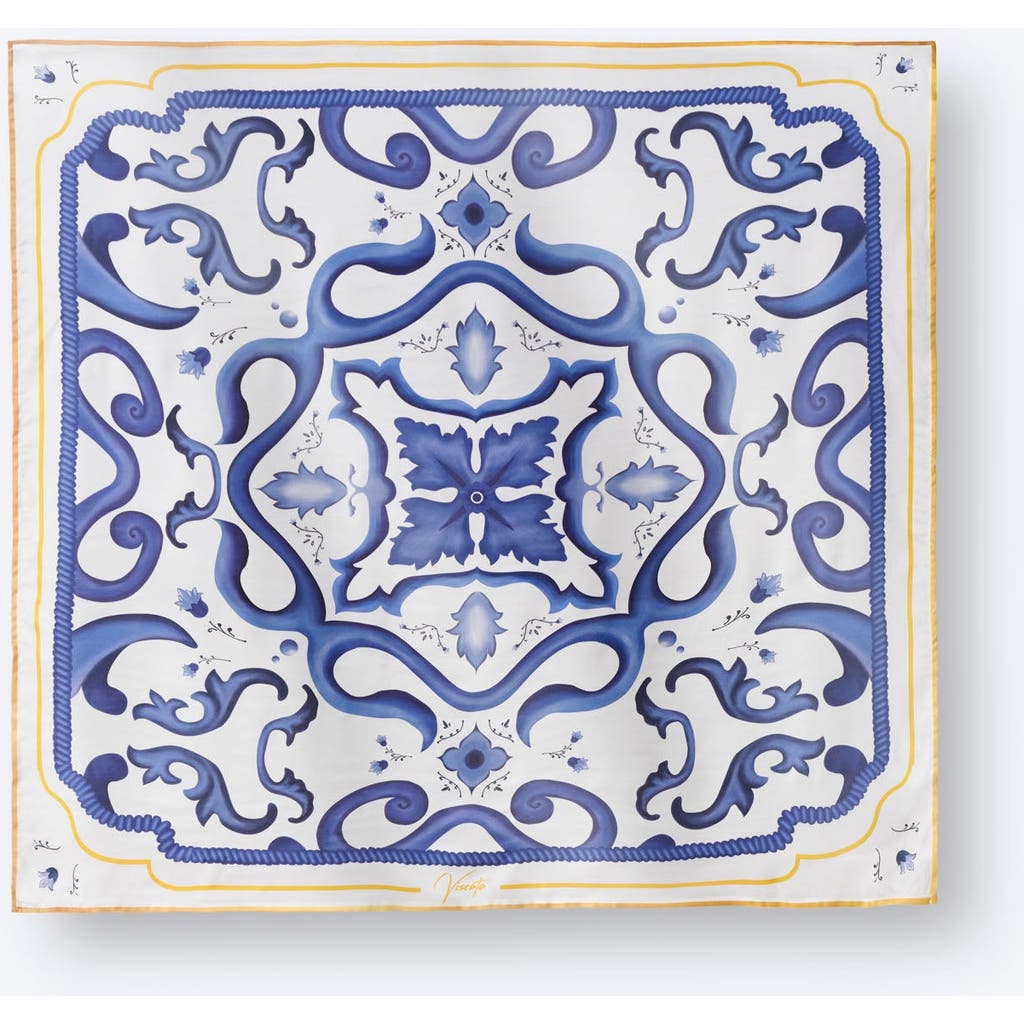 Viscata Square Scarf In Blue