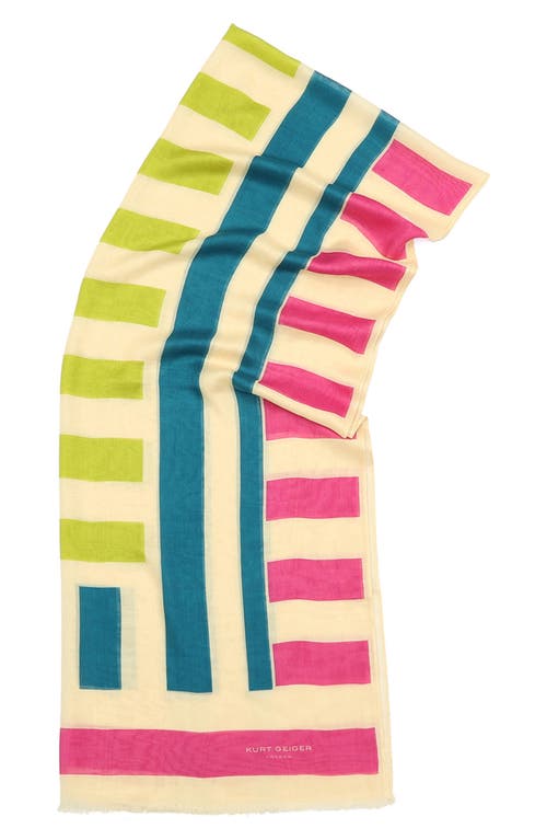 Kurt Geiger London Mixed Stripe Oblong Scarf