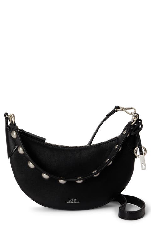 Polo ID Stud Sport Calf Leather Crossbody Bag