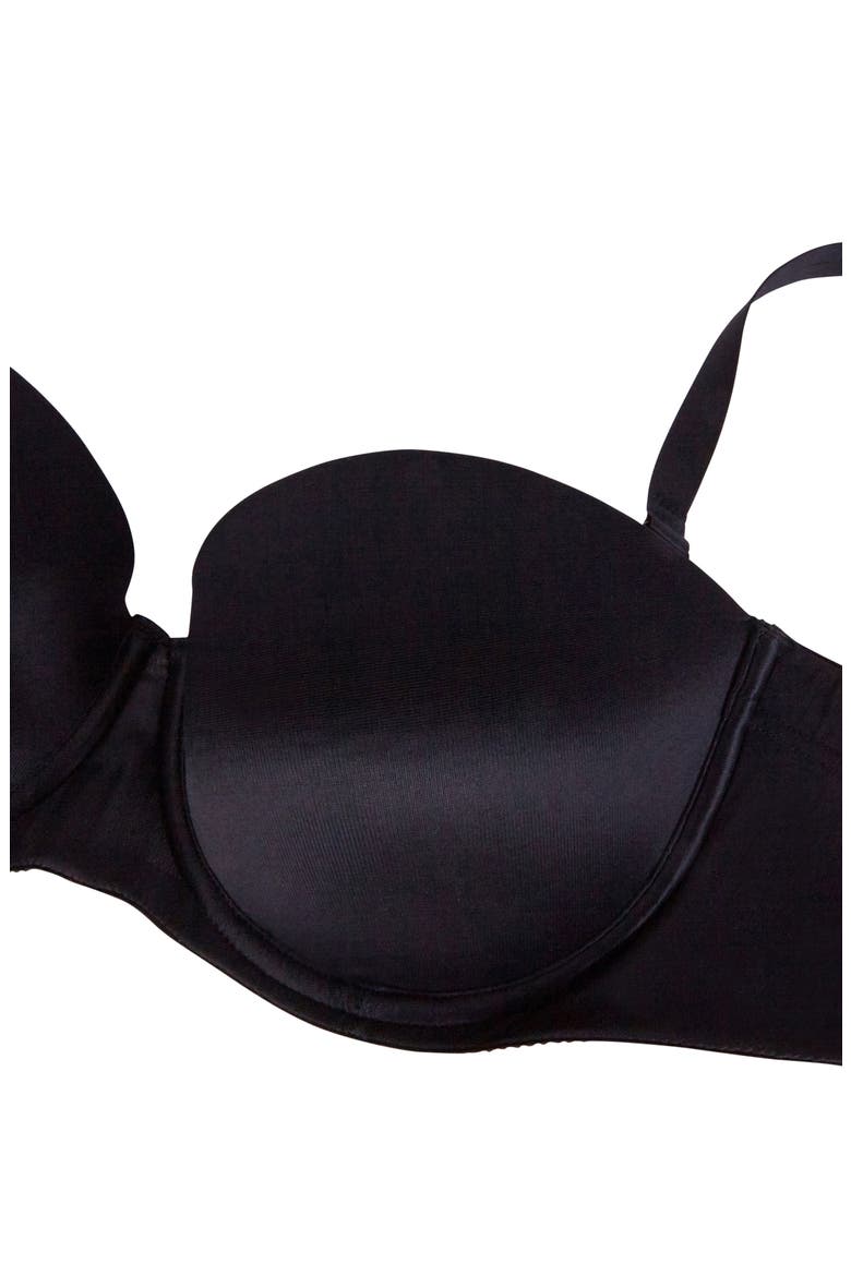 Sheer Touch Underwire Strapless Bra, Alternate, color, BLACK