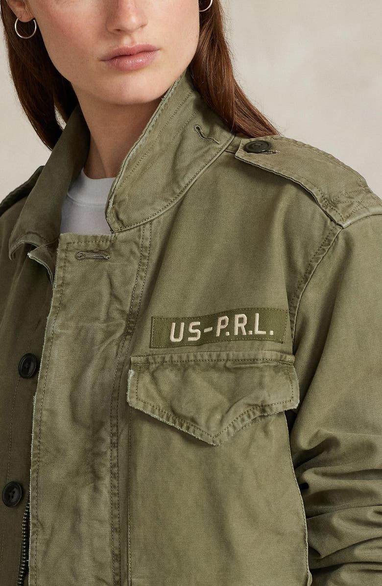 Polo Ralph Lauren Cotton Twill Military Jacket, Alternate, color, 