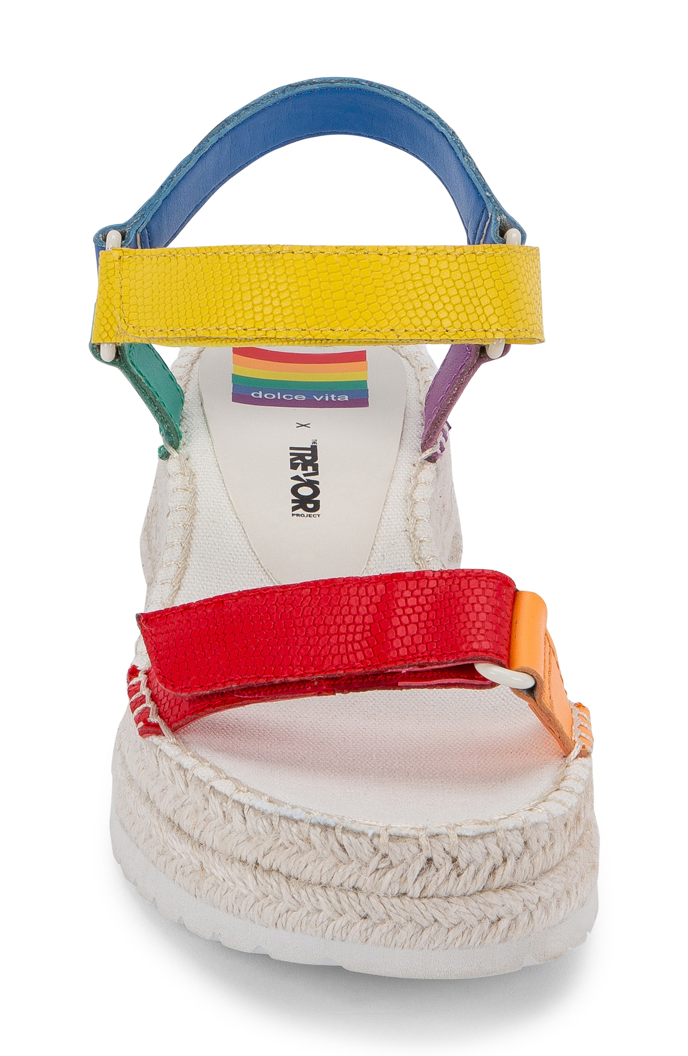 Dolce Vita Myra Pride Platform Espadrille Sandal, Alternate, color, 
