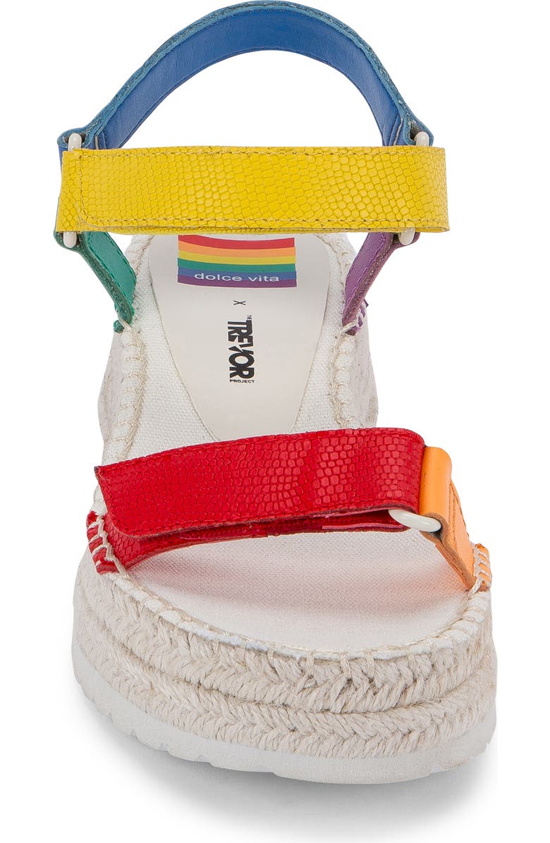 Dolce Vita Myra Pride Platform Espadrille Sandal, Alternate, color,