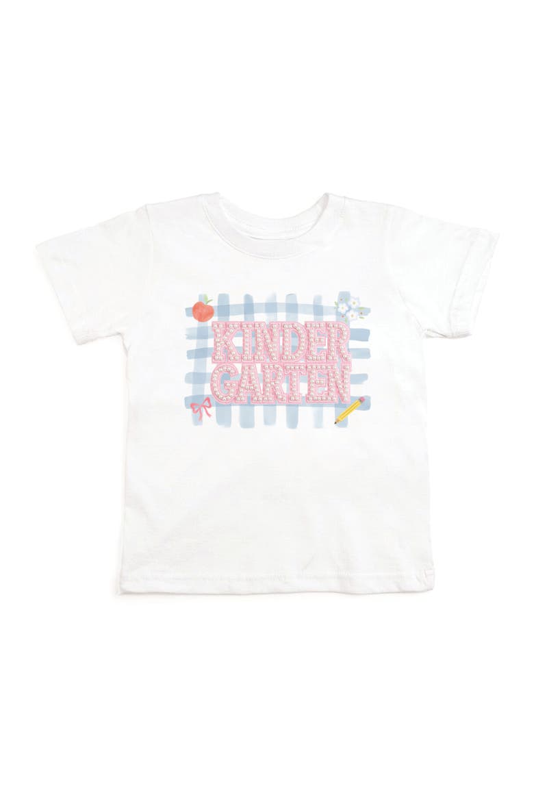 Kindergarten Pearl Patch Short Sleeve T-Shirt, Main, color, White