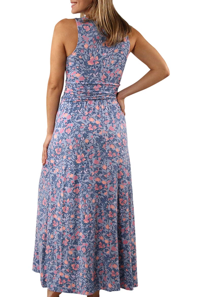 V-Neck Maxi Dress, Alternate, color, Moon Dust Wildflower