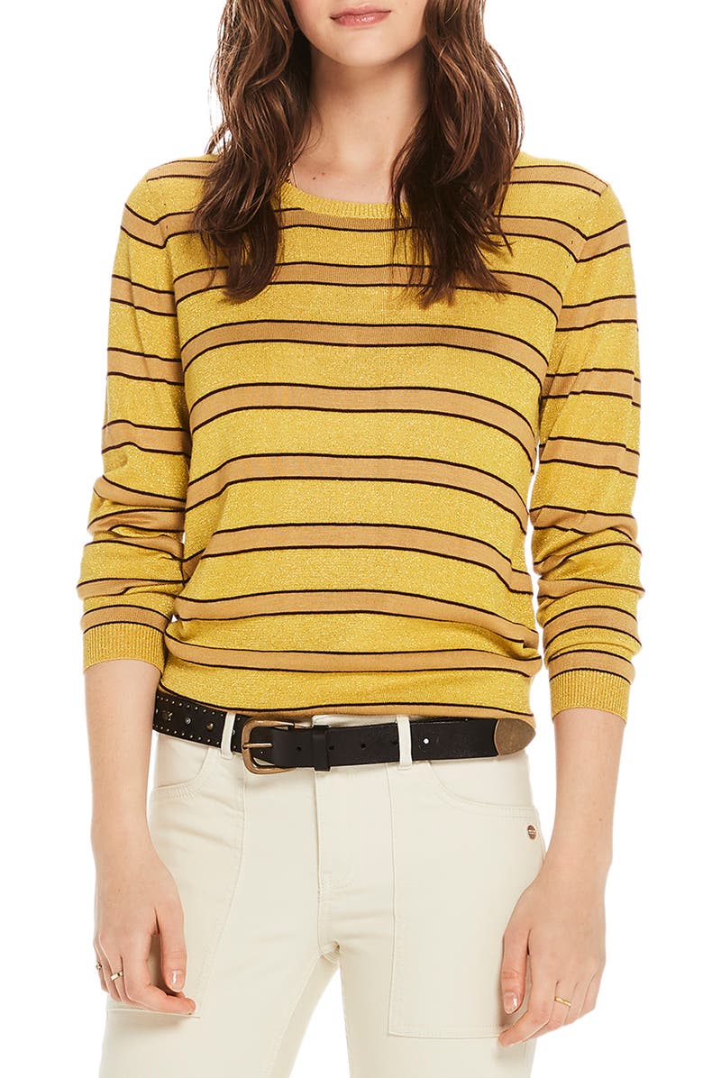Scotch & Soda Stripe Crewneck Sweater, Main, color, 