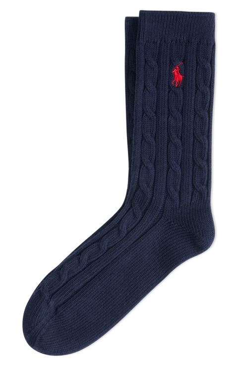 Seasonless Cable Crew Socks