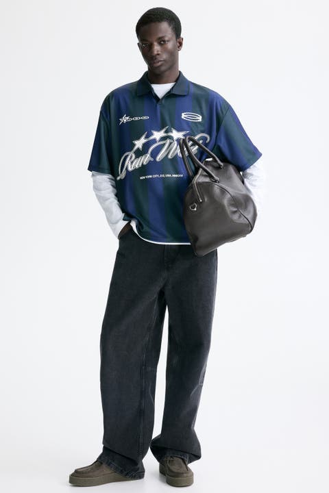 Loose Fit Football Shirt