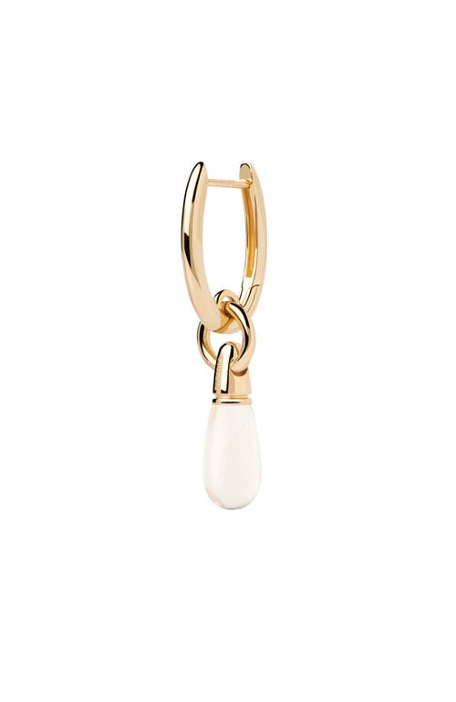 Pdpaola Jupiter Single Hoop In Clear Quartz