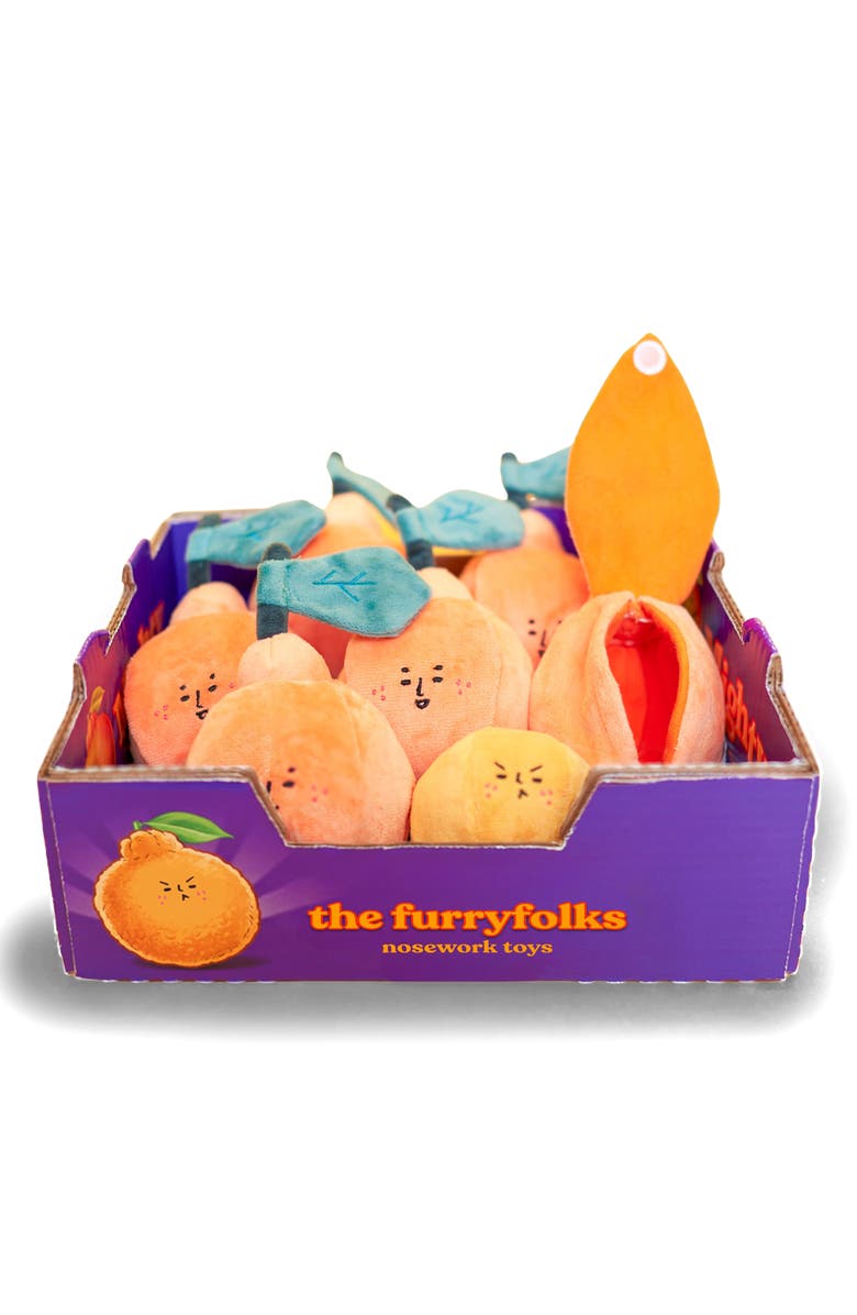 the furryfolks Orange Nosework Toy, Alternate, color, Orange