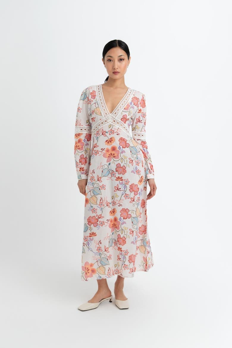 Evelyn Dress, Main, color, Blue Floral