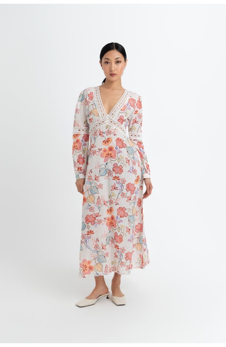 RAISHMA Evelyn Dress, Main, color, Blue Floral