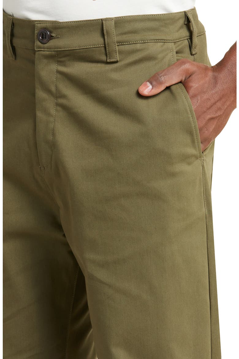 Ross Brushed Cotton Blend Pants, Alternate, color, ARMY GREEN