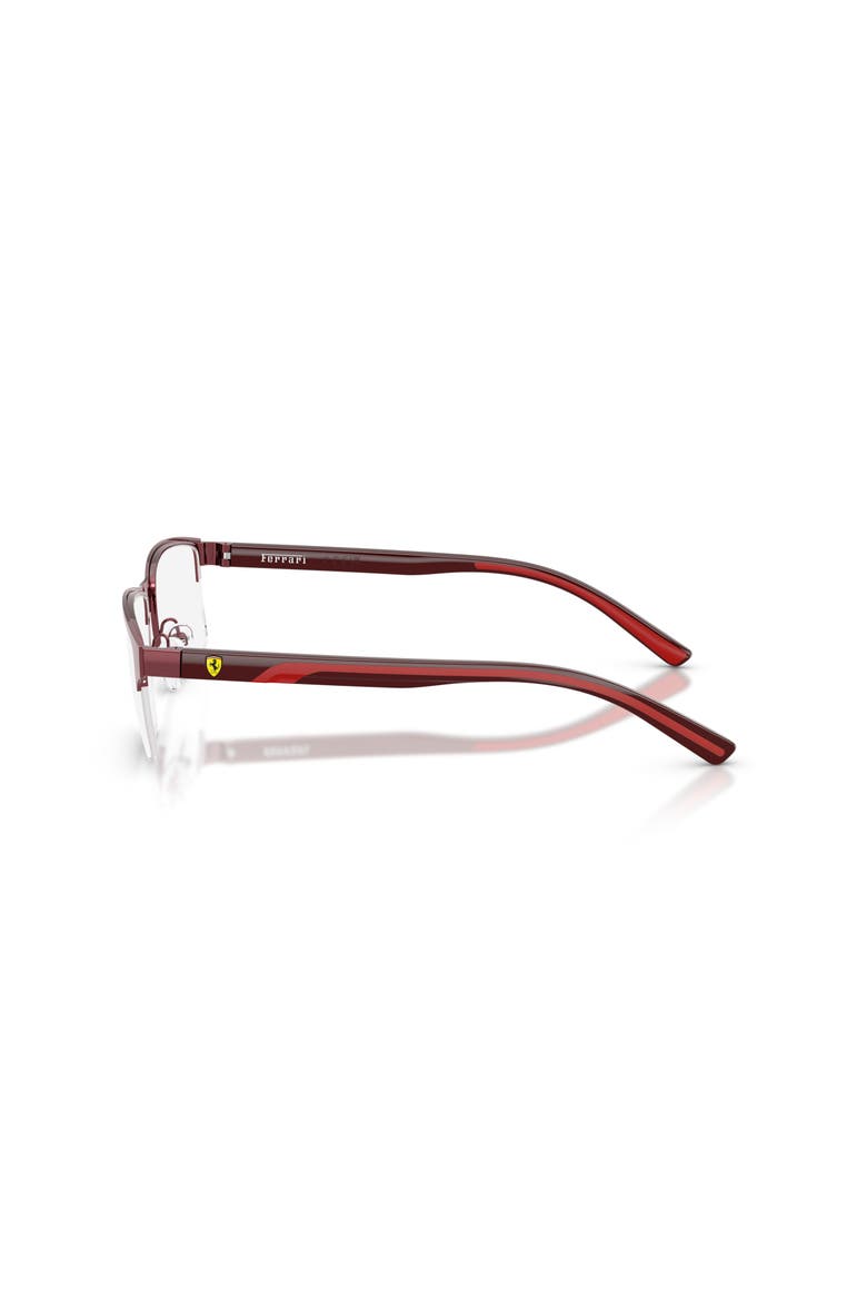 58mm Rectangle optical glasses, Alternate, color, Red