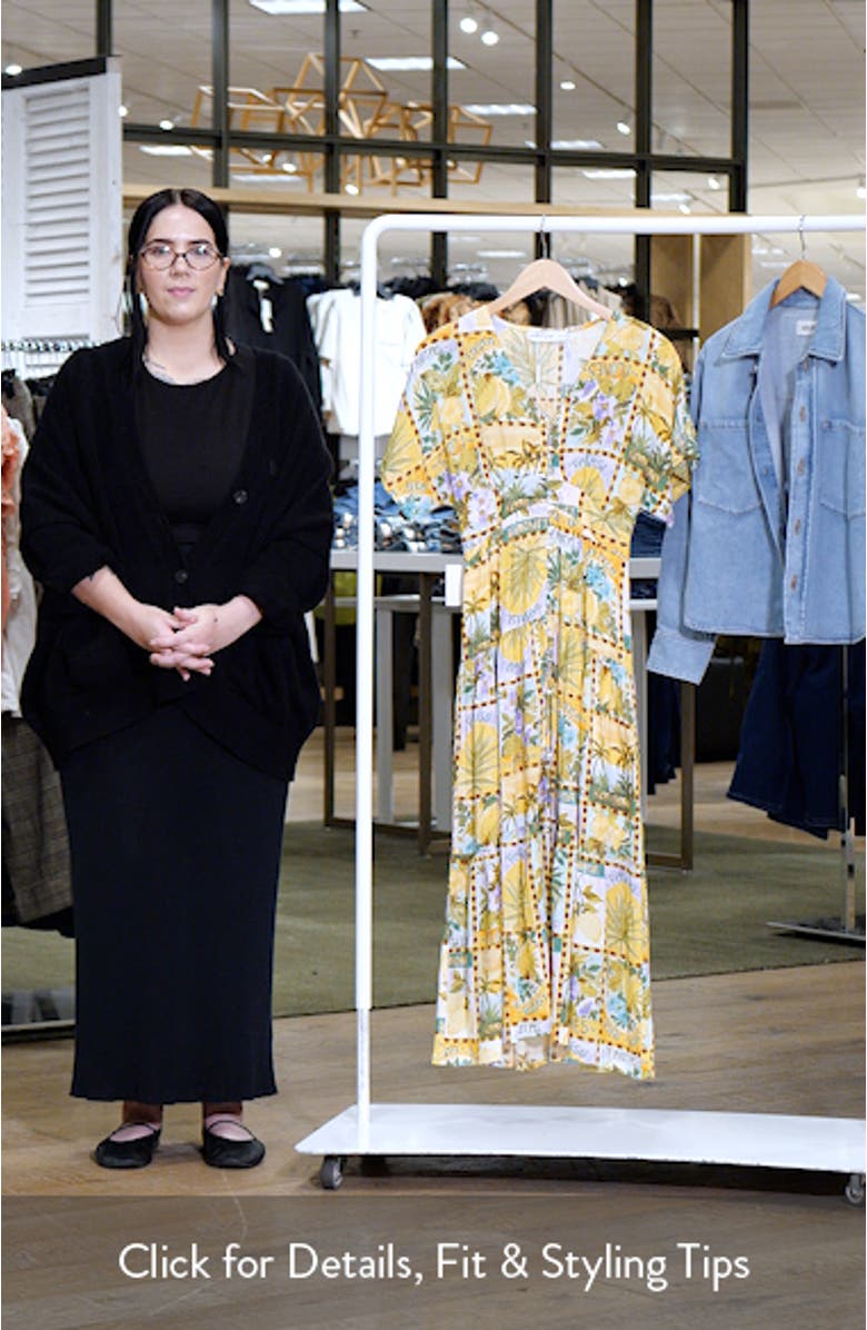 Sorrento Print Maxi Dress, sales video thumbnail