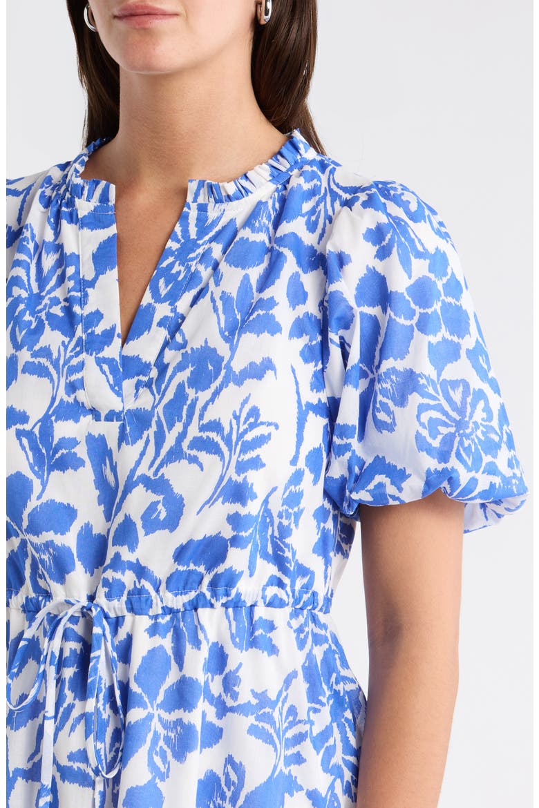 Elaris Floral Noella Shift Minidress, Alternate, color, WHITEBLUE