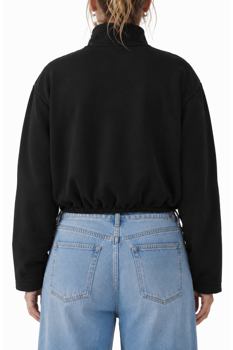 Tori Zip Front Cardigan, Alternate, color, BLACK