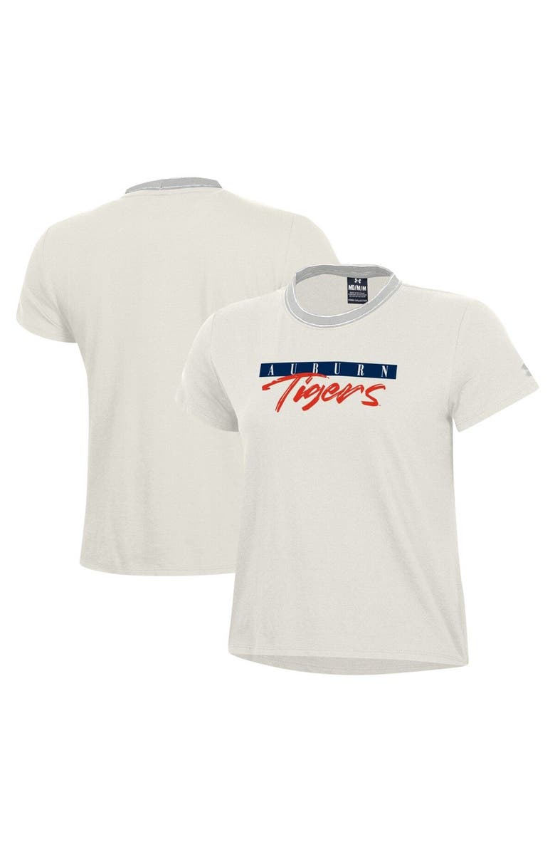 Under Armour Women's Under Armour White Auburn Tigers Iconic T-Shirt, Main, color, Cream