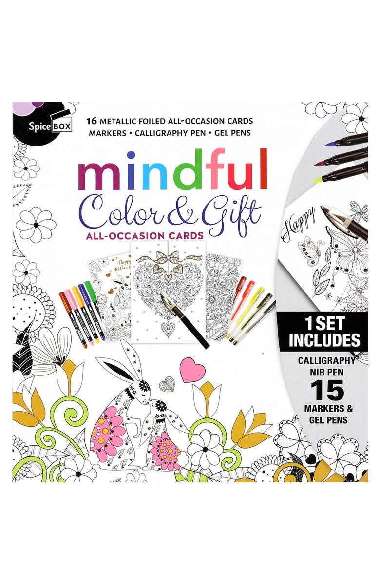 Sketch Plus Mindful Color And Gift Alloccasion Cards Kit, Alternate, color,