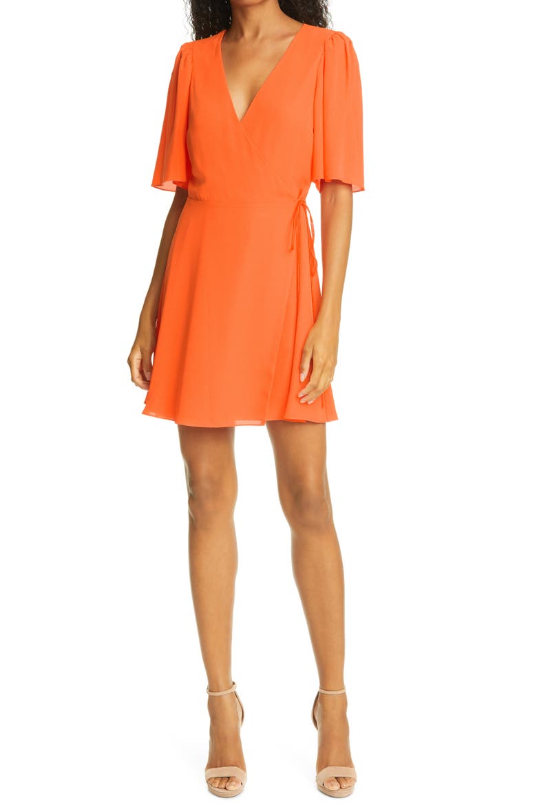 Sandra Wrap Dress, Main, color, MONARCH