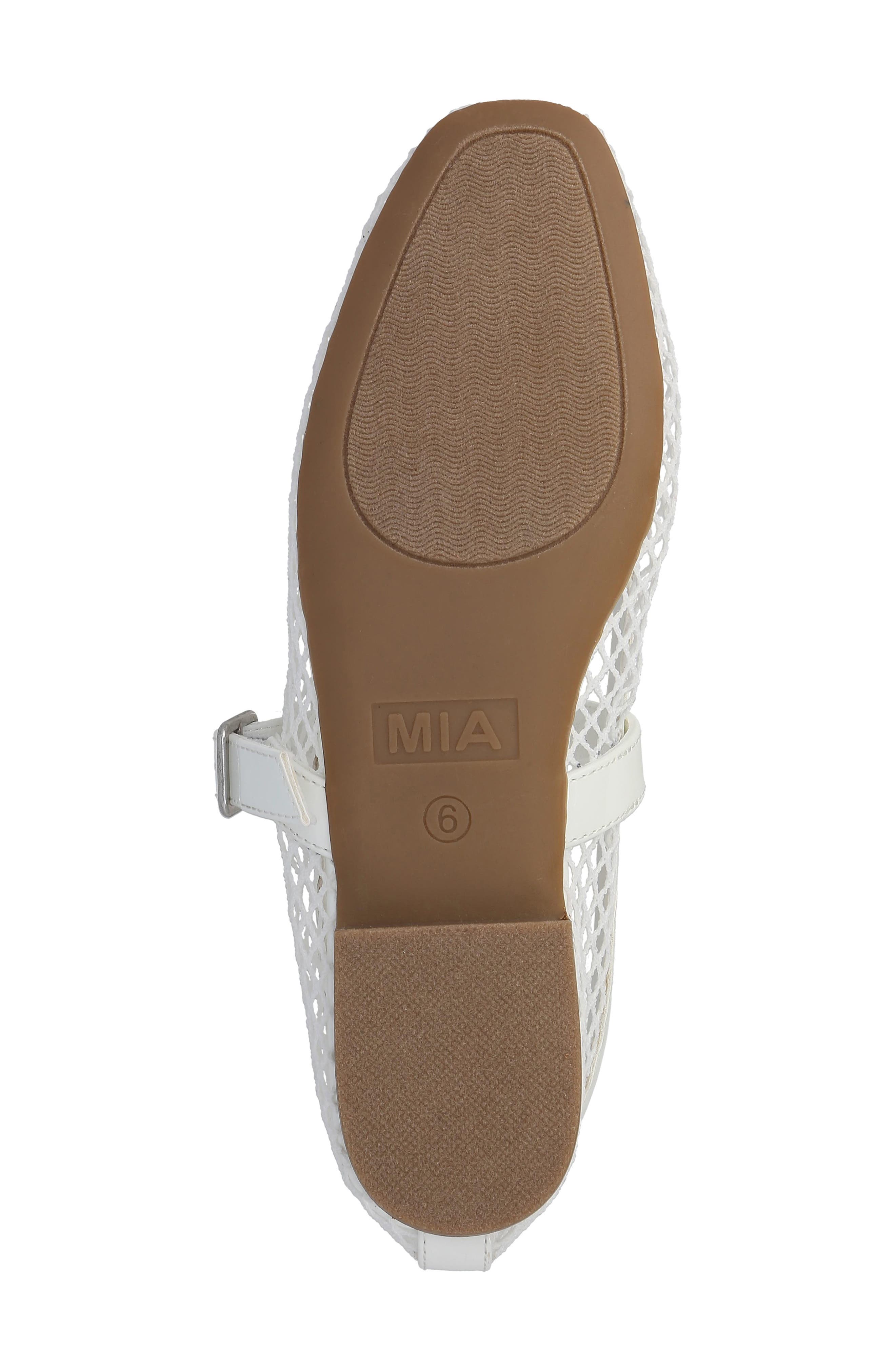 MIA Rayza Woven Mary Jane Flat, Alternate, color, White