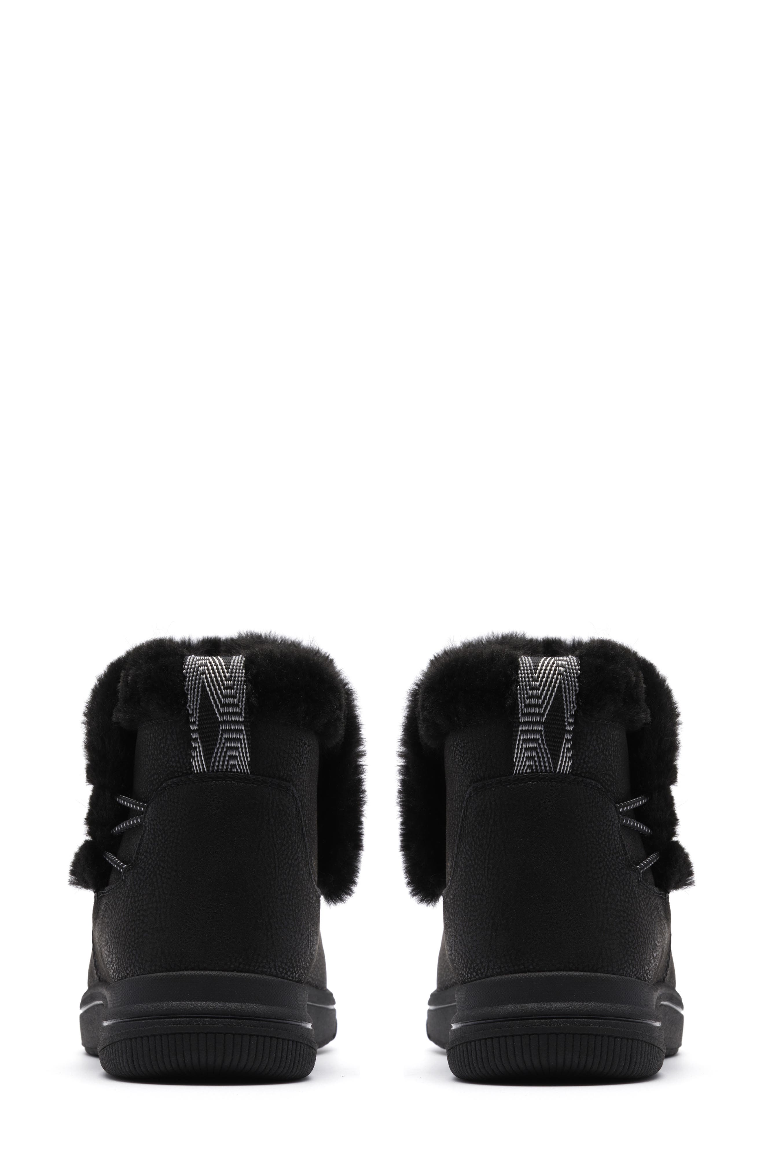Clarks<sup>®</sup> Breeze Faux Fur Lined Boot - Wide Width Available, Alternate, color, Black Combi