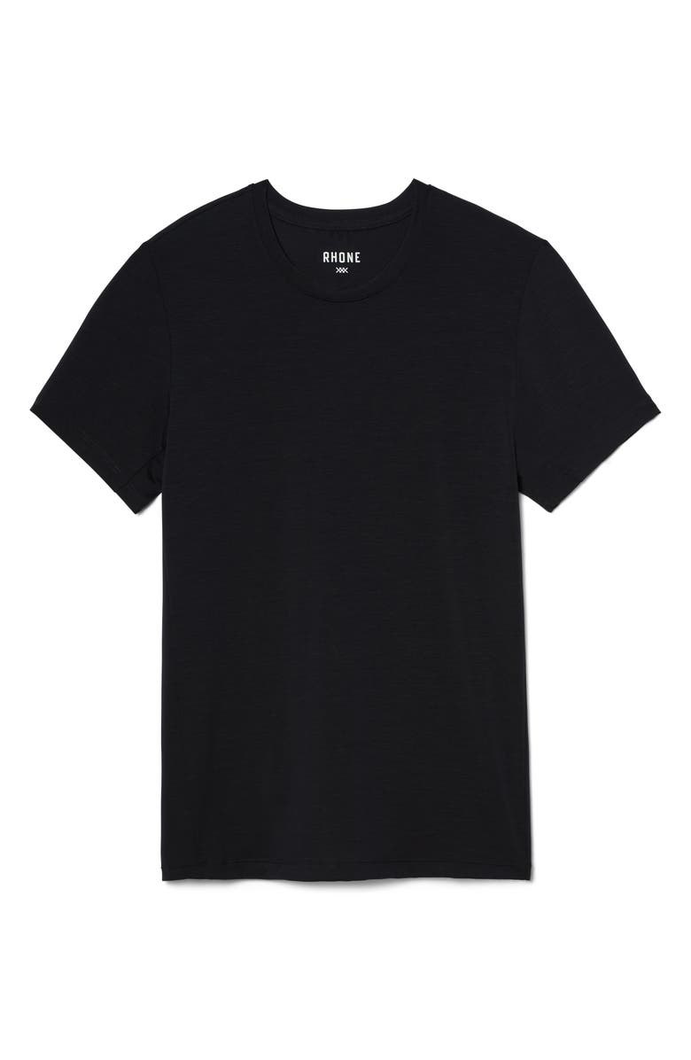 Rhone C.O.R. Crewneck Undershirt, Alternate, color, Pure Black