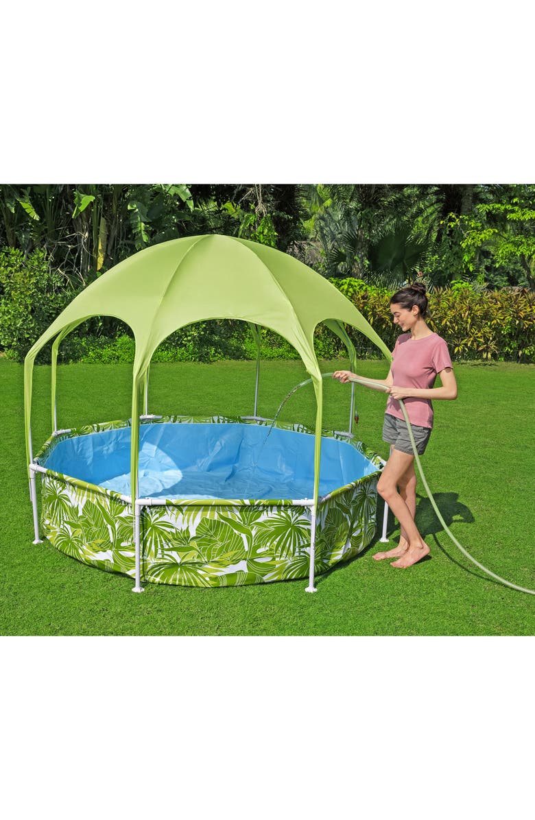 H2OGO! Splashinshade Play Pool 8' X 20" 446 ,Uv Safe Shade Cover W/ Water Mister, Alternate, color,