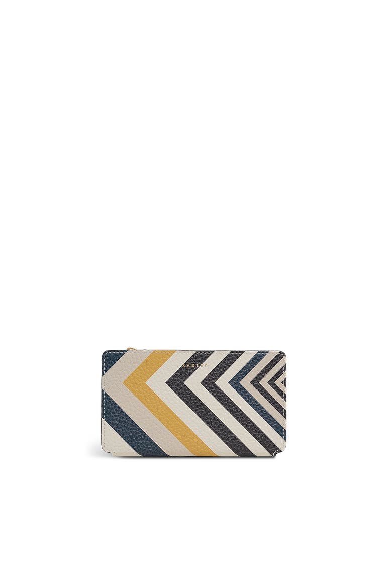 Coin Street - Print Medium Ziptop Wallet, Main, color, Chalk