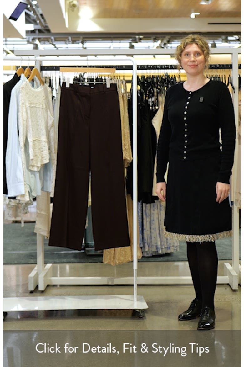 Solene Wool Blend Wide Leg Pants video