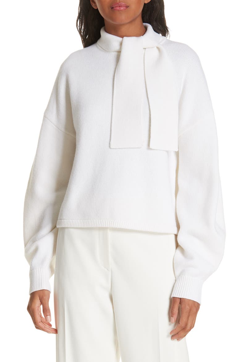 Airy Merino Wool Blend Sweater, Main, color, IVORY