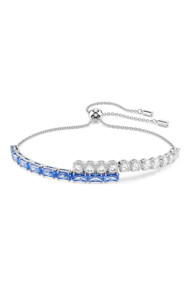 Matrix Bypass Bracelet, Main, color, BLUE/ SILVER