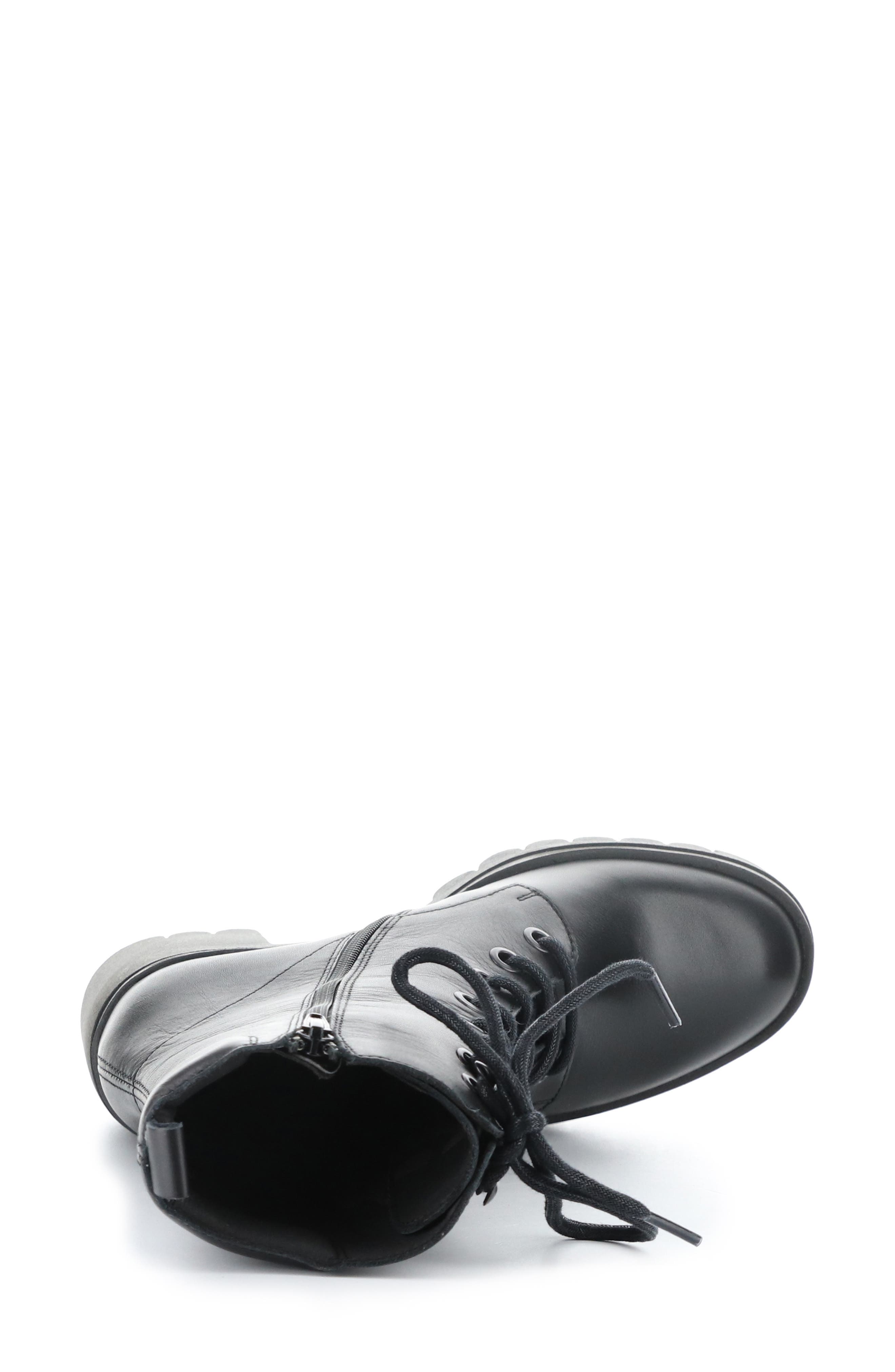 Fly London Tiel Combat Boot, Alternate, color, 011 Black Dublin