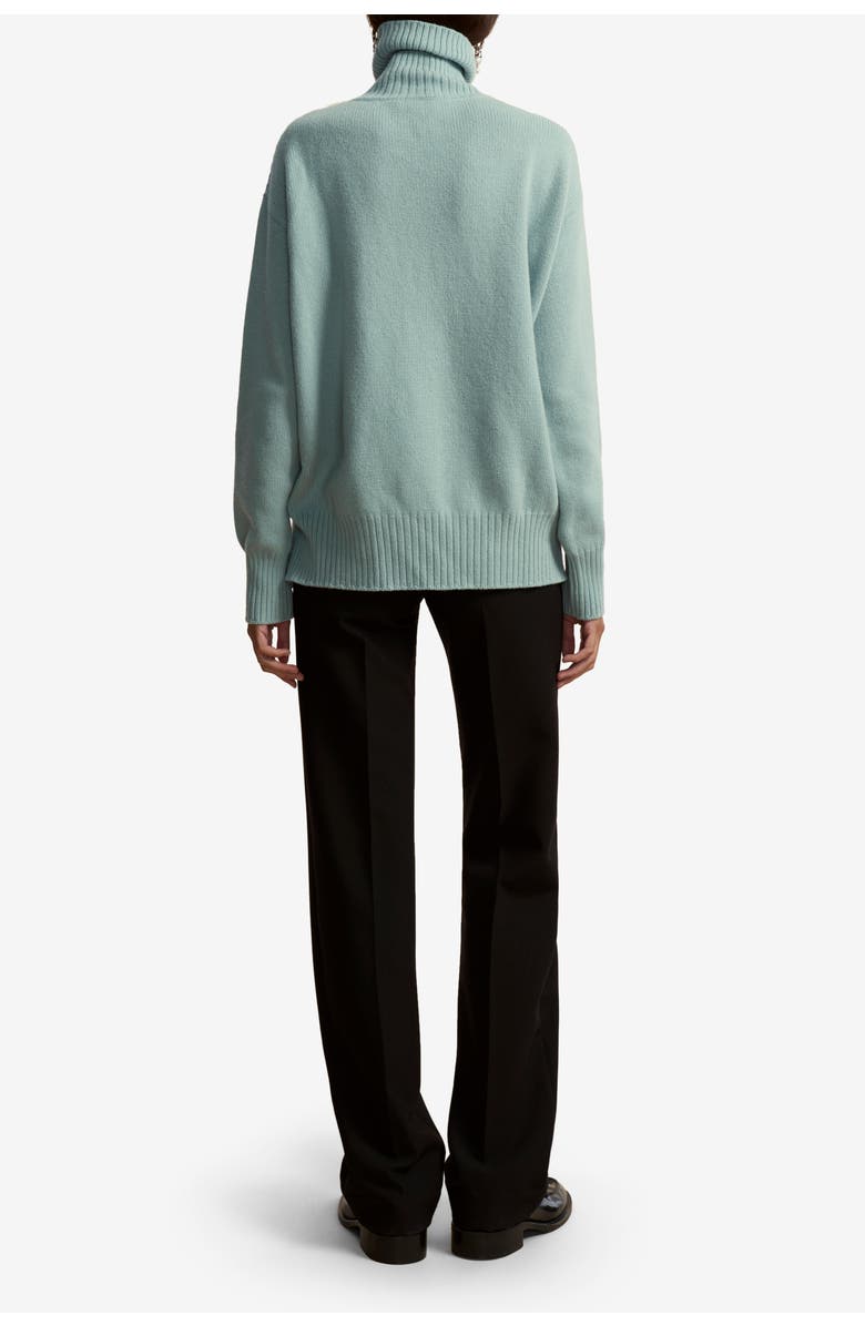 Marina Moscone Funnel Neck Pullover, Alternate, color, Icy Blue