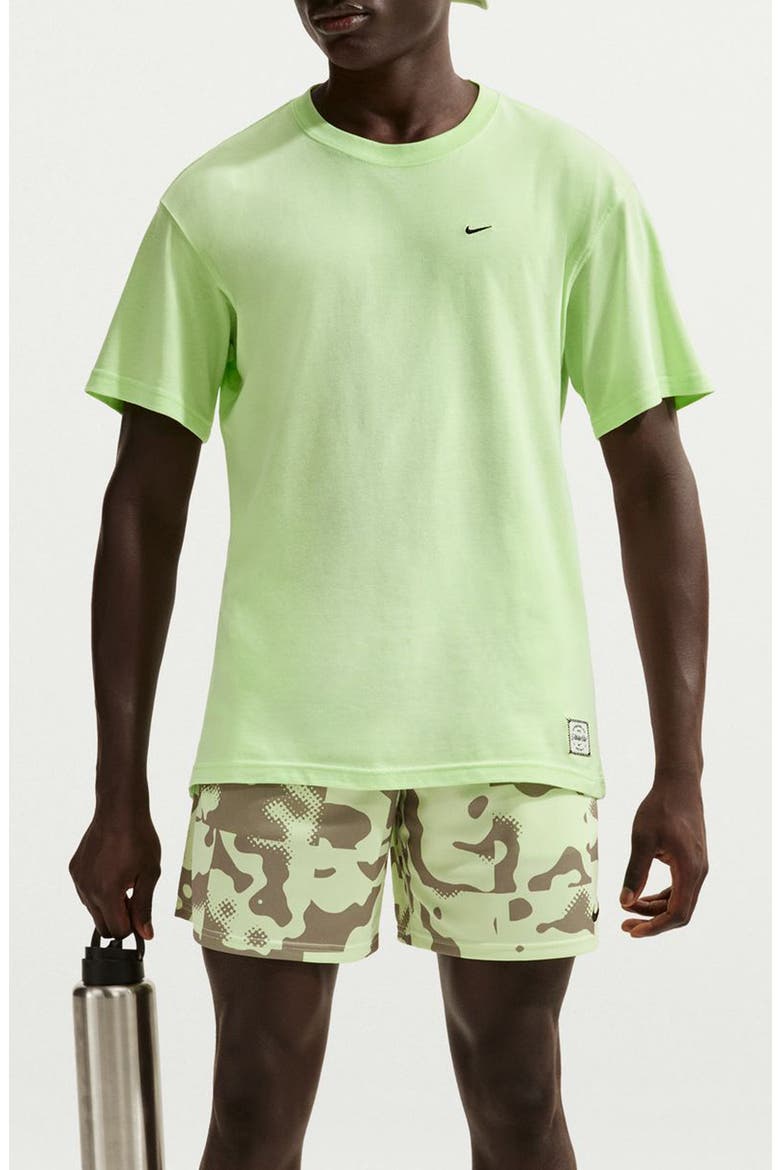 Crewneck Short Sleeve T-Shirt, Main, color, LIGHT LIQUID LIME