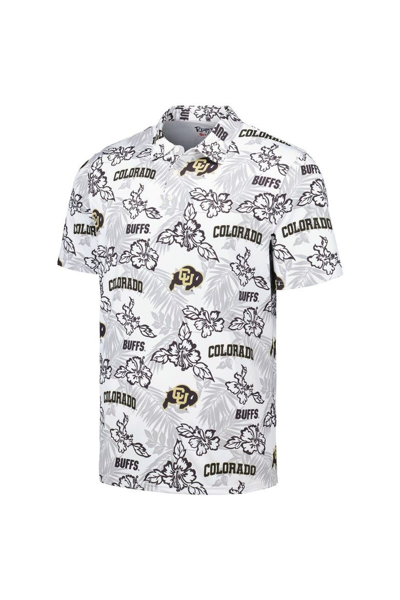 Men's Reyn Spooner  White Colorado Buffaloes Performance Polo, Alternate, color, White