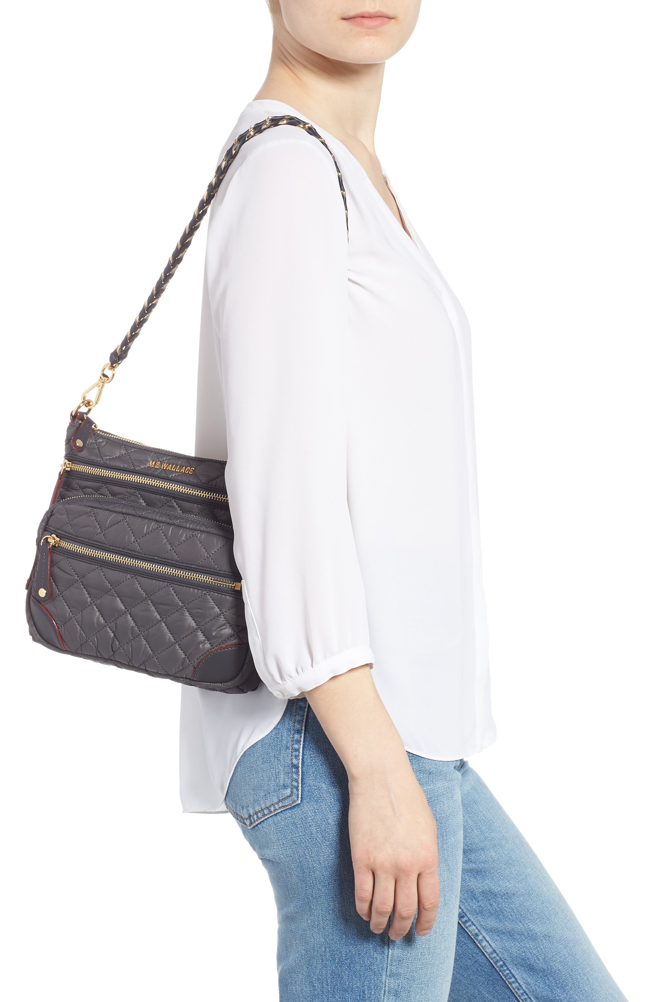 M Z Wallace Downtown Crosby Crossbody Bag, Alternate, color, MEDIUM GREY
