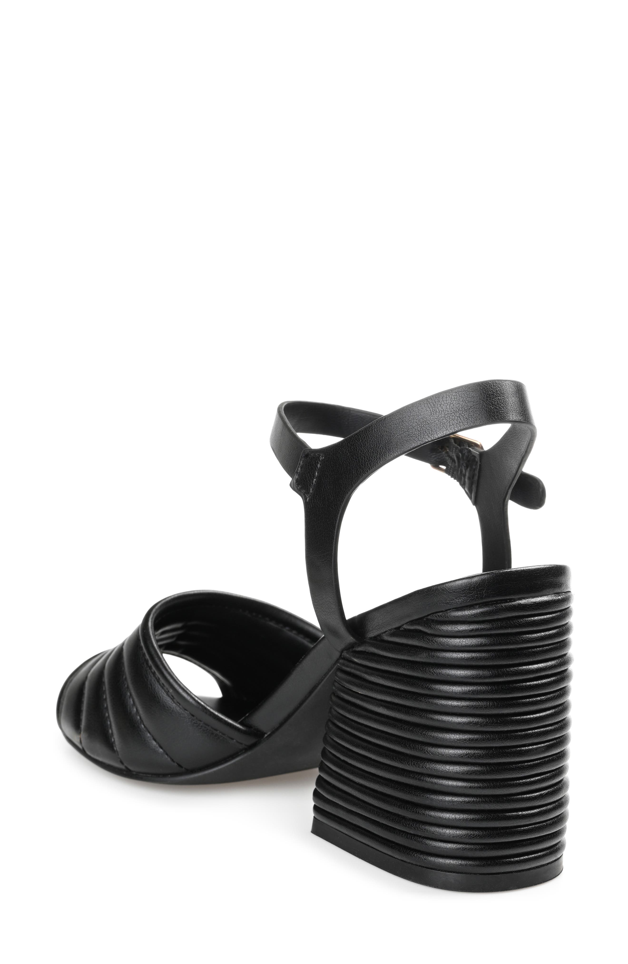 Journee Collection Charmaine Heeled Sandal, Alternate, color, Black