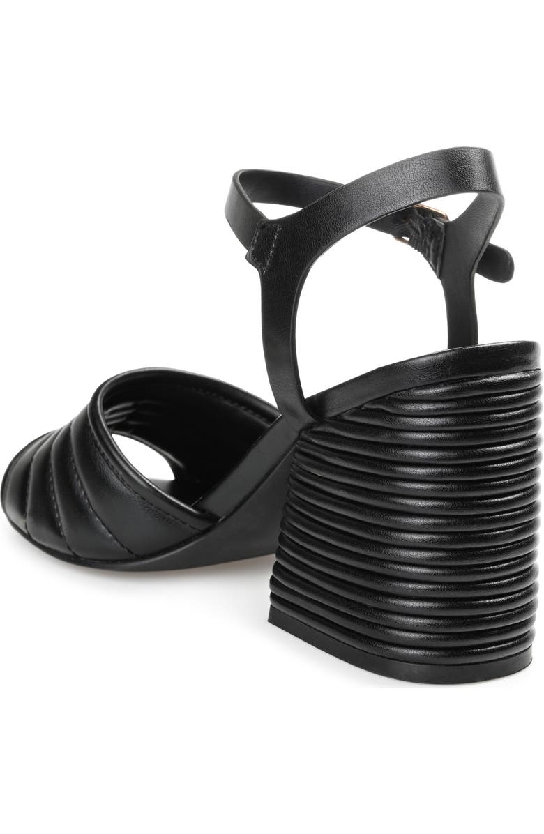 Journee Collection Charmaine Heeled Sandal, Alternate, color, Black