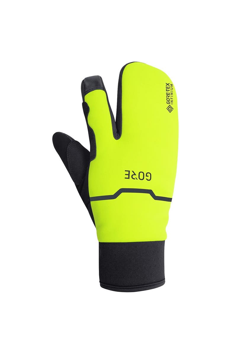 GOREWEAR Gore-Tex Infinium Thermo Split Glove - Men's, Main, color, Black/Neon Yellow