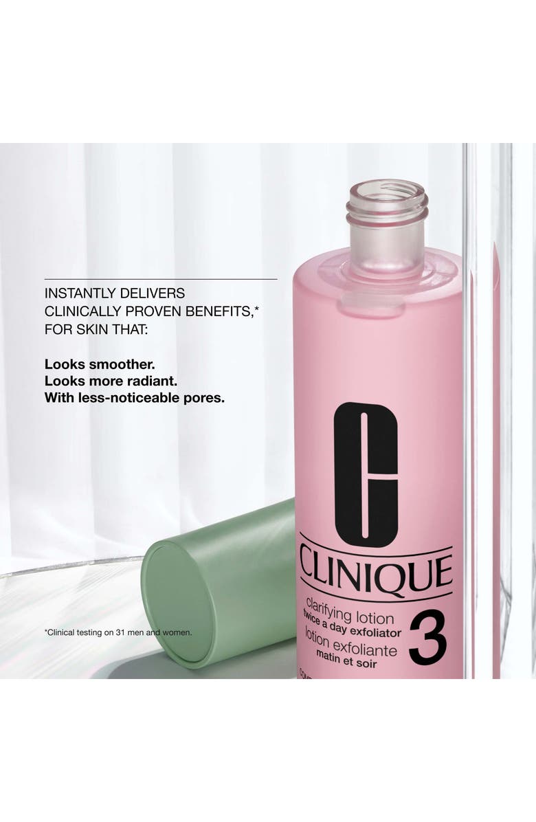 Clinique Jumbo Size Clarifying Face Lotion Toner 3 $38 Value, Alternate, color,