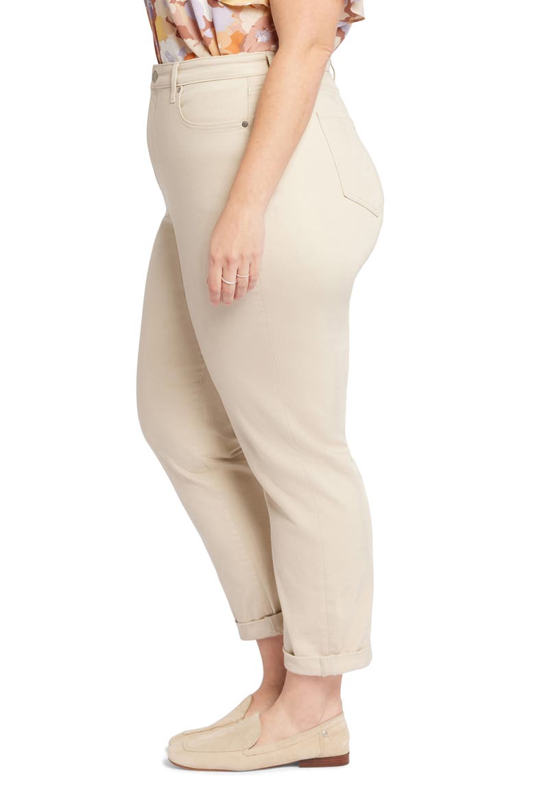 Margot High Waist Girlfriend Jeans, Alternate, color, FEATHER