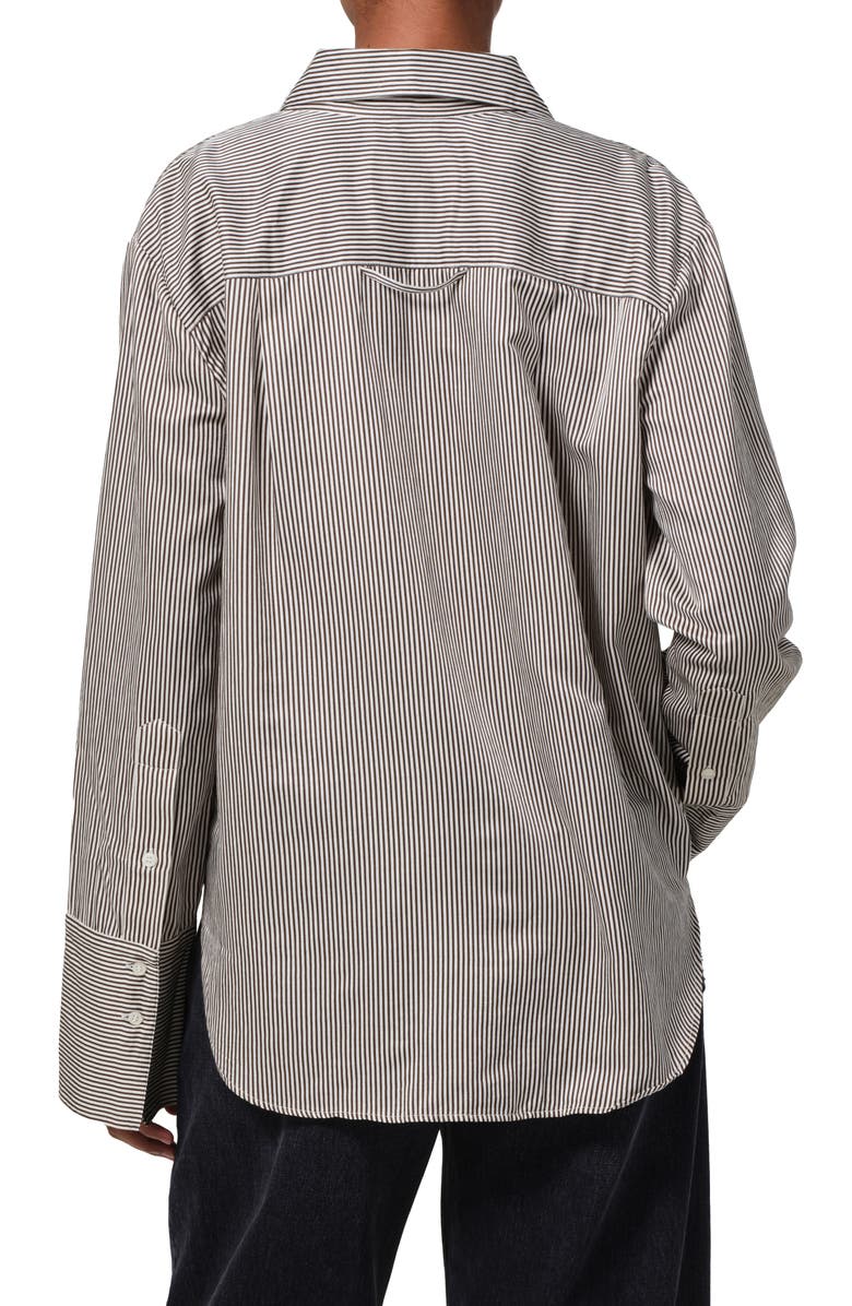 Citizens of Humanity Camila Stripe Cotton & Silk Shirt, Alternate, color, 