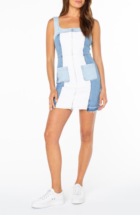 Sami Sleeveless Denim Patch Minidress