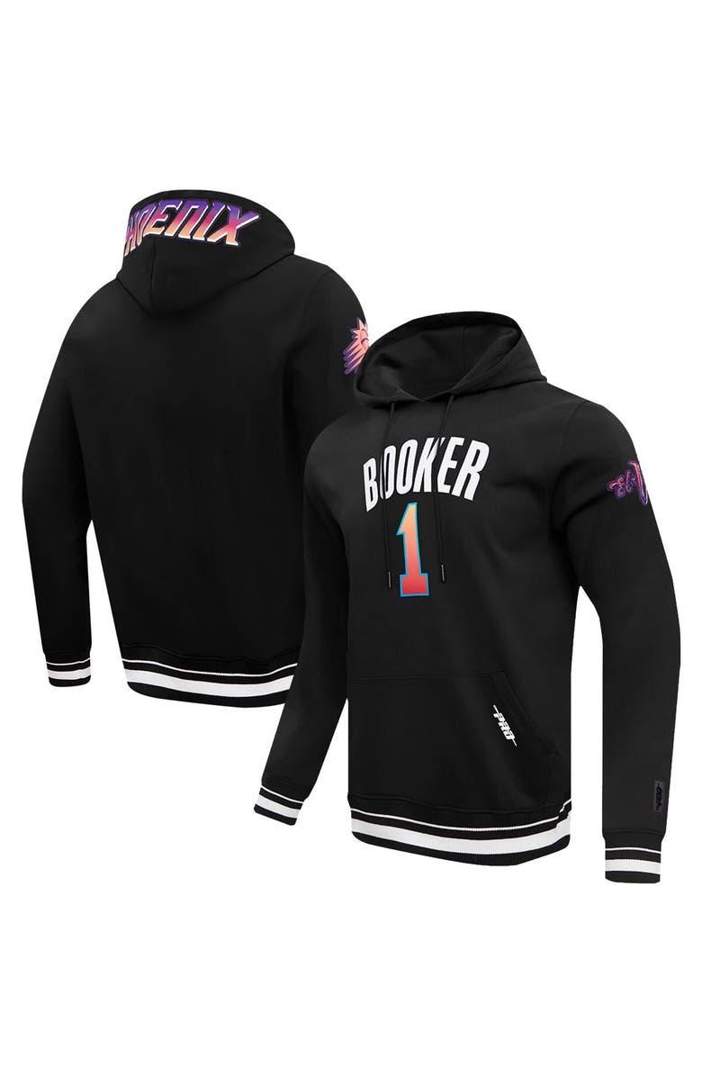 PRO STANDARD Men's Pro Standard Devin Booker Black Phoenix Suns 2023/24 City Edition Name & Number Pullover Hoodie, Main, color, 
