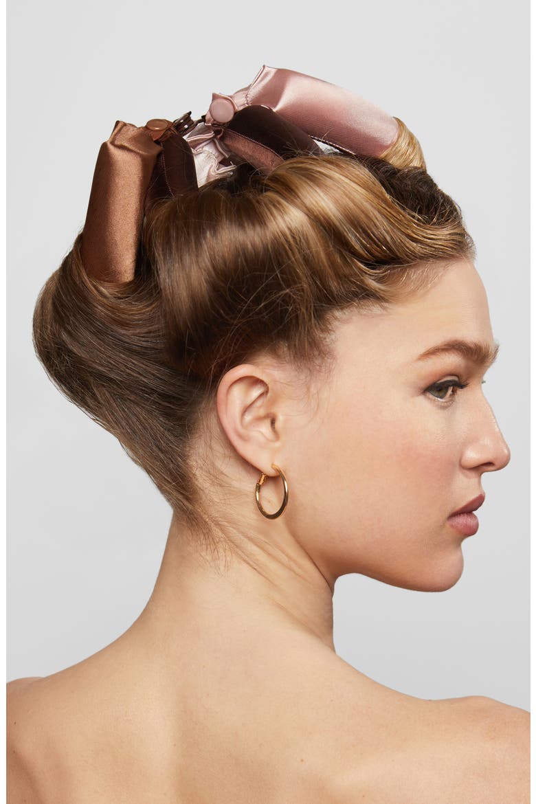 4-Piece Satin-Wrapped Jumbo Flexi Rods, Alternate, color, ROSEWOOD