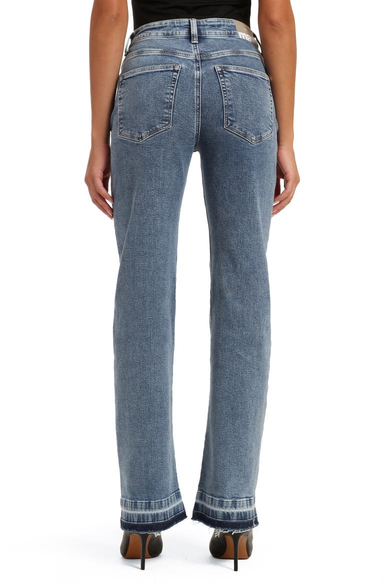 Victoria Release Hem High Waist Wide Leg Jeans, Alternate, color, LT RECYCLE BLUE