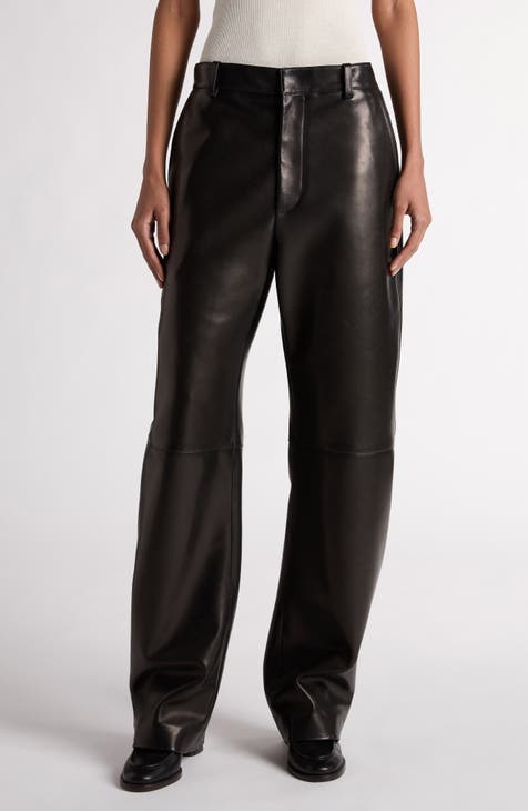 Milwaukee Leather Women’s Black Lambskin top Stretch Leather Pants