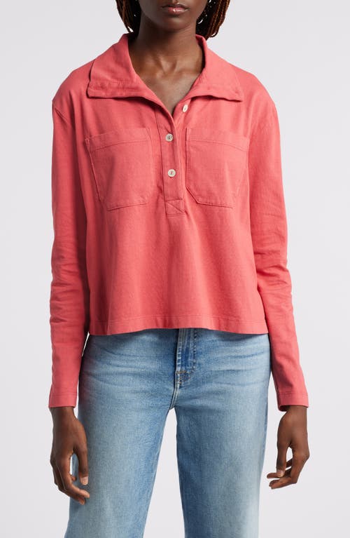 Wyeth Penelope Button-Up Top in Cayenne 